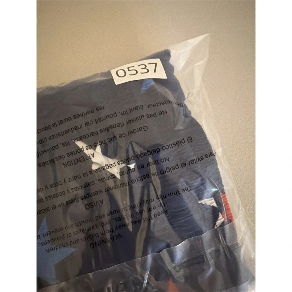 Bioworld Men's Americana Stars Pajama Sleep Pants Size L Navy Blue Red White